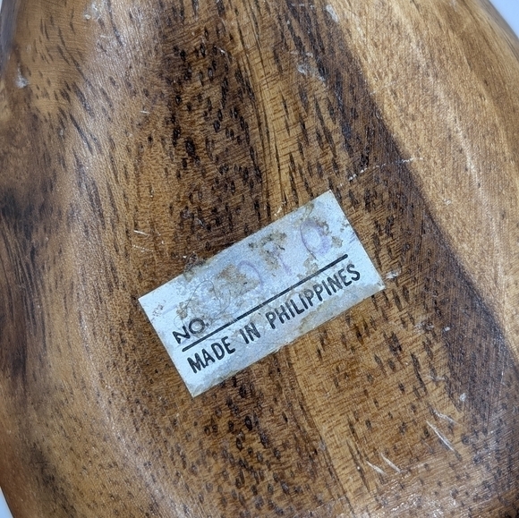 Vintage Pineapple Shaped Monkey Pod Wooden Trinket Dish - Picture 2 of 8